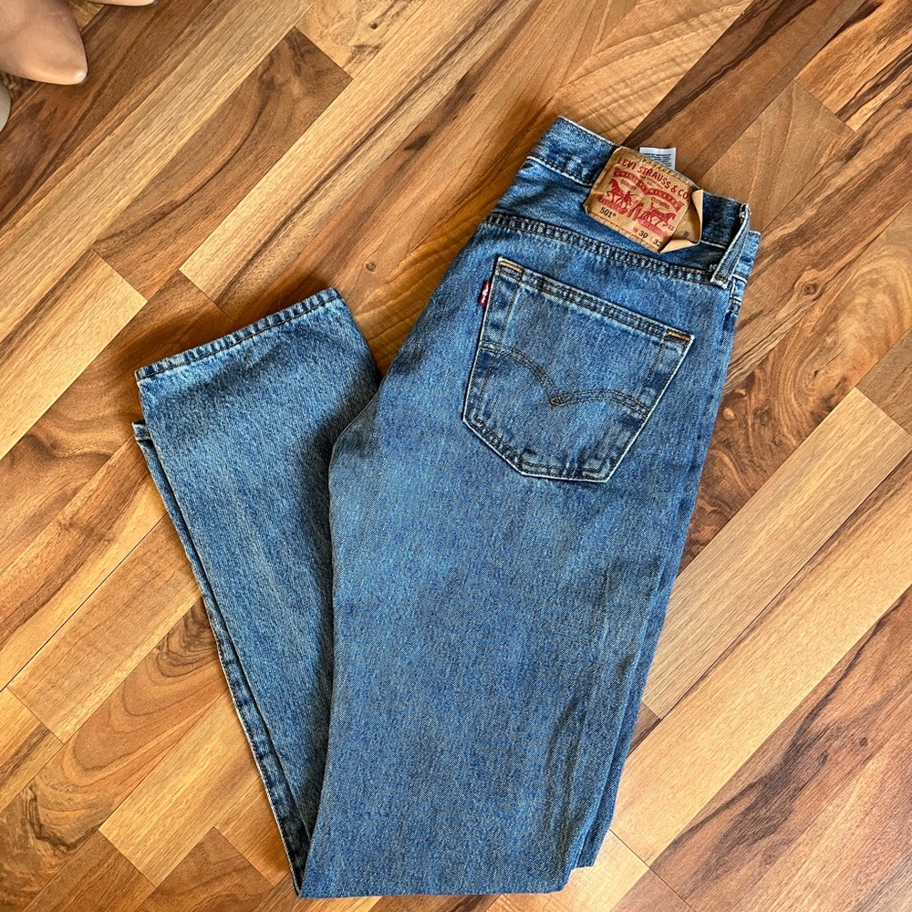 Levi's 501 Button Fly Blue Jeans